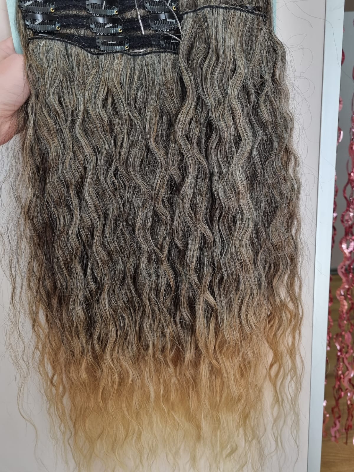 Extension 7bande 230GR onde larghe biondo degradè