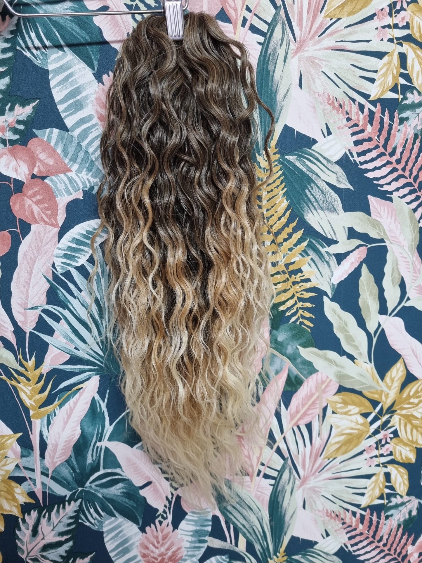 Coda 50cm riccia brasiliana biondo degradè