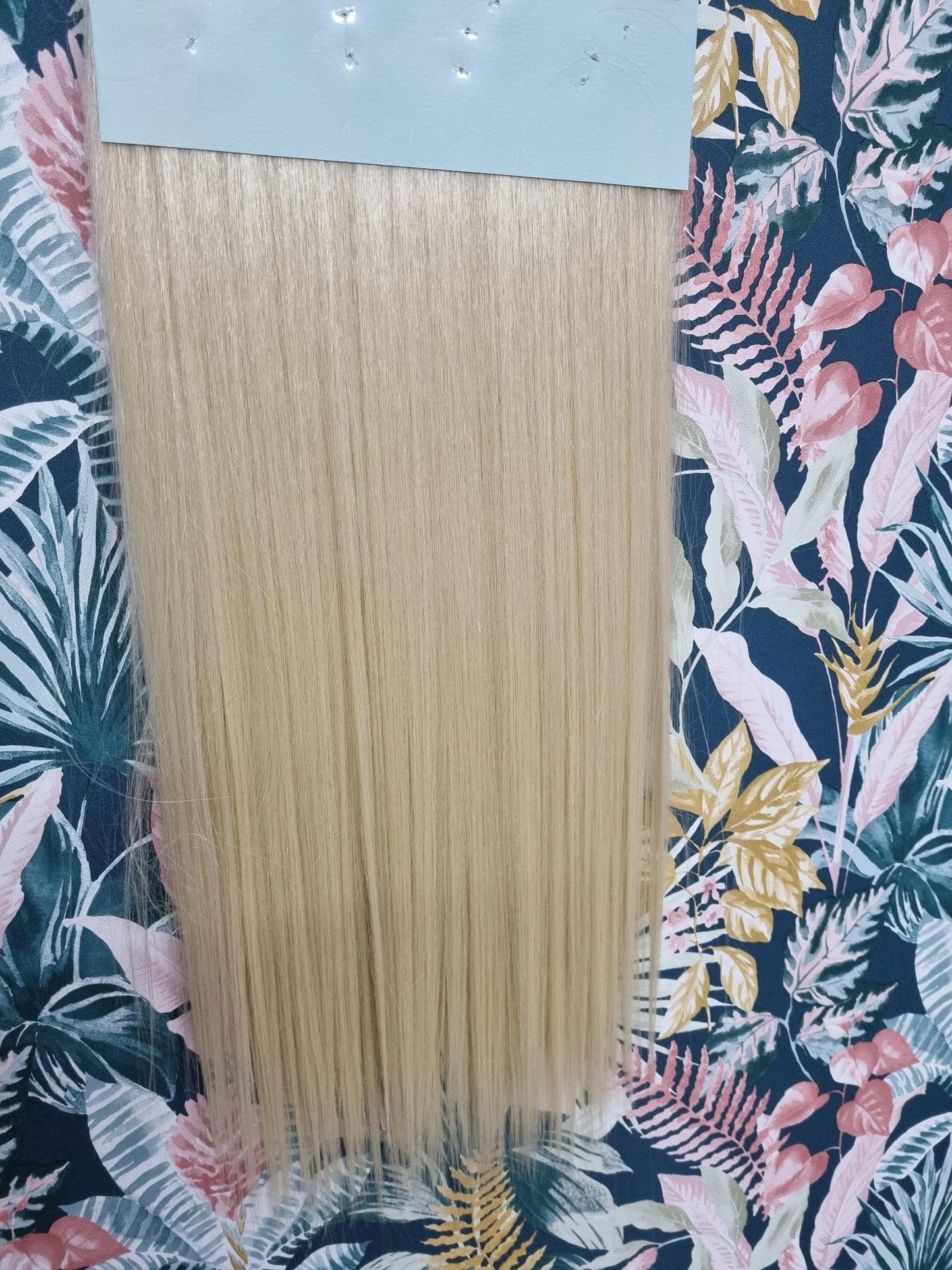 Extension clip 70cm 7bande 230GR in termofibra liscie biondo platino
