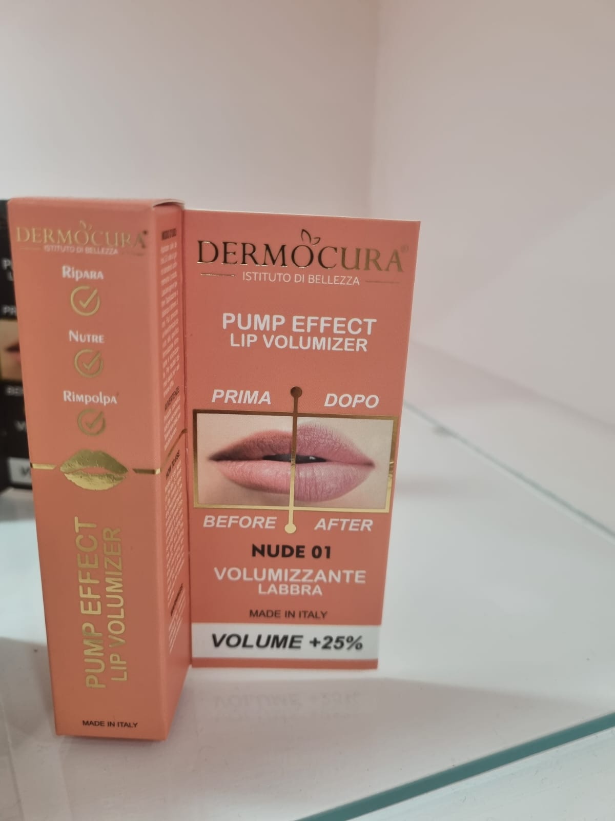 Lip volumizzante veleno d'ape effetto pump color rosa
