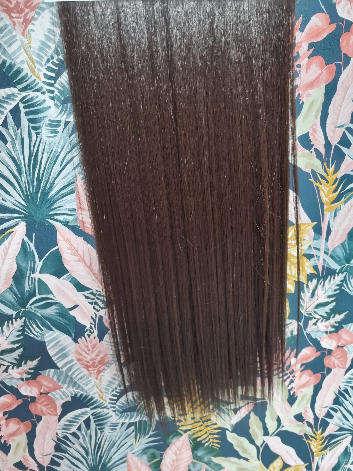 Extension clip 70cm 7bande 230GR in termofibra liscie castano n4