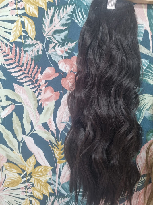 Extension clip 4 bande 55/60cm mod.torchon largo col.nero n2(termofibra)